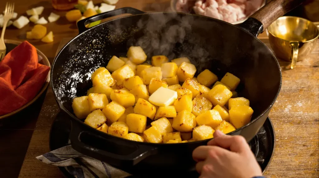 Ajoutez-le aux pommes de terre pendant la cuisson : elles seront encore plus savoureuses, délicieusement parfumées et ultra fondantes