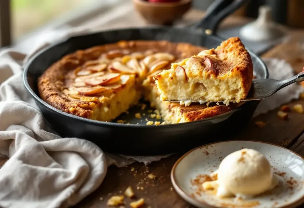 Ce gâteau aux pommes sans four te sauvera (prêt en 10 min à la poêle)