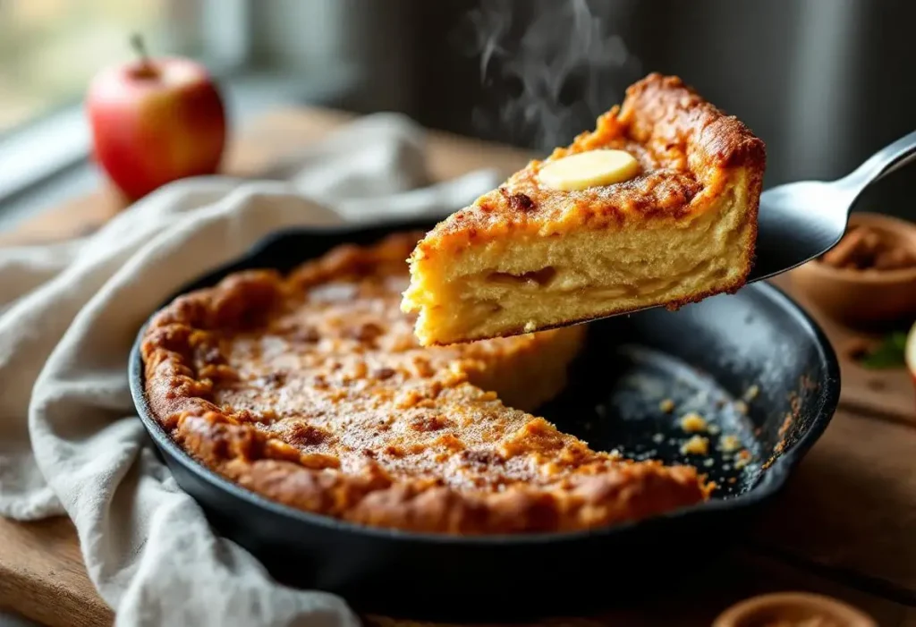 Ce gâteau aux pommes sans four va te sauver (prêt en 10 min à la poêle)