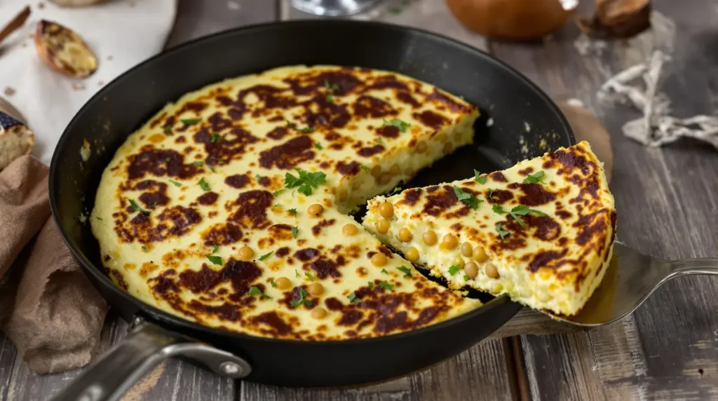 Cette tortilla express aux pois chiches, idéale pour les soirs de flemme !