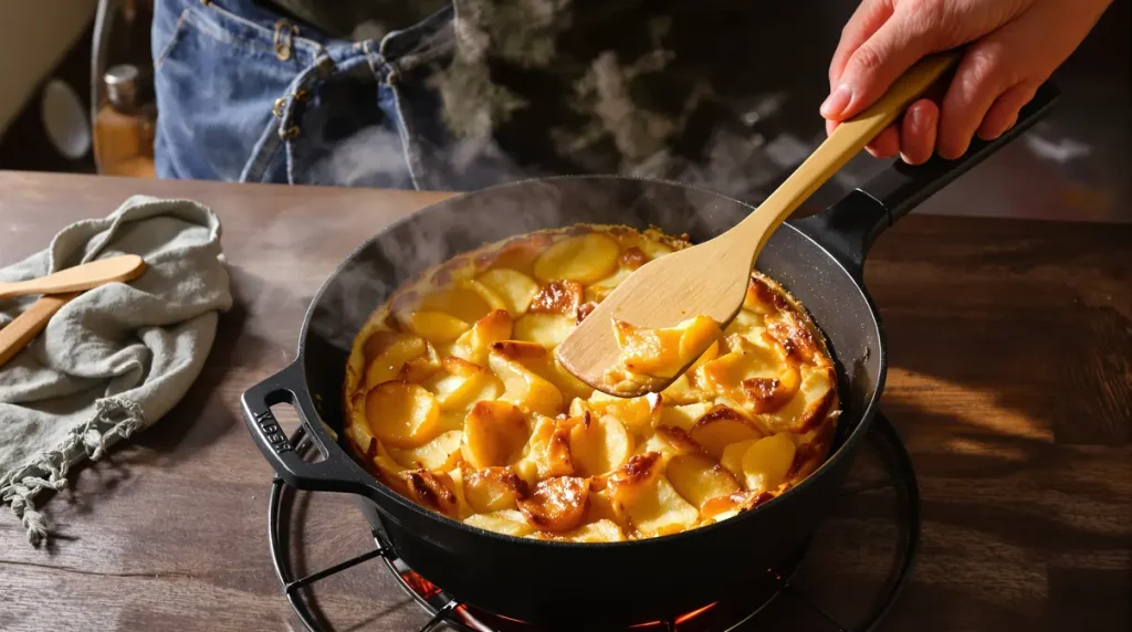 Je fais ce gâteau aux pommes à la poêle : ultra simple, rapide, sans four et 100 % réconfort