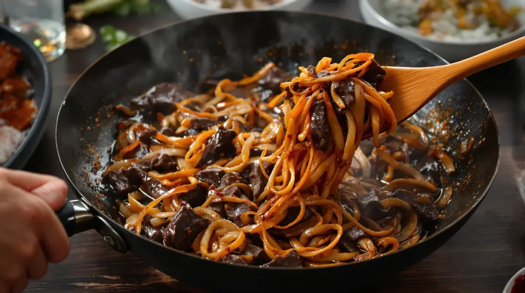 Le bœuf caramélisé aux oignons fondants : la poêlée asiatique express qui envoûte au Nouvel An chinois sans stress