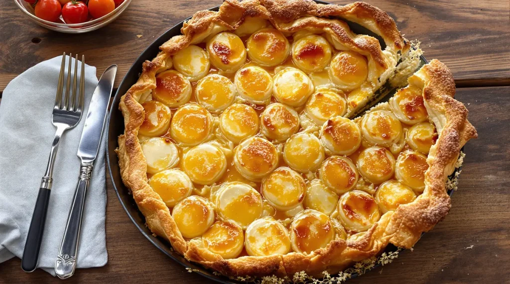 Sans œufs et ultra fondante : cette tarte poireaux, chèvre et miel est parfaite